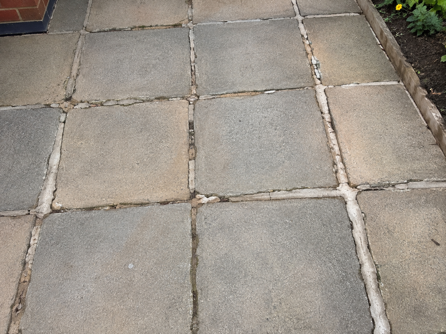 Patio Repointing before cleaning
