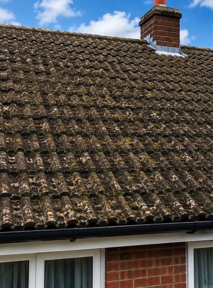 Roof Cleaning before cleaning