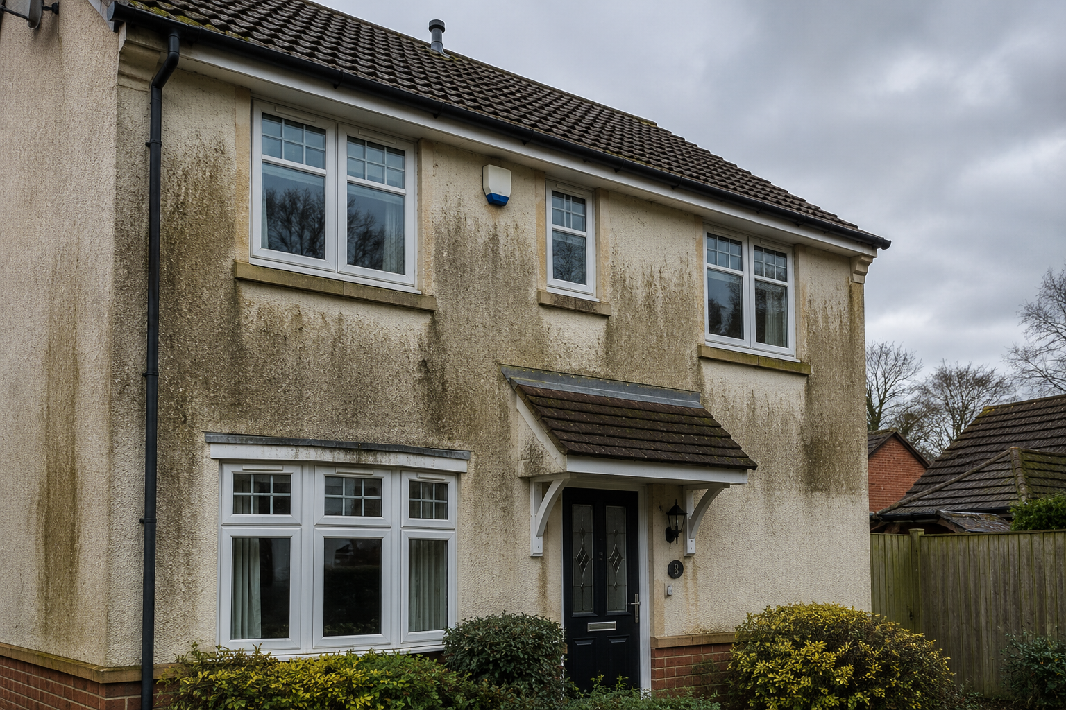 Wall & Render Cleaning before cleaning